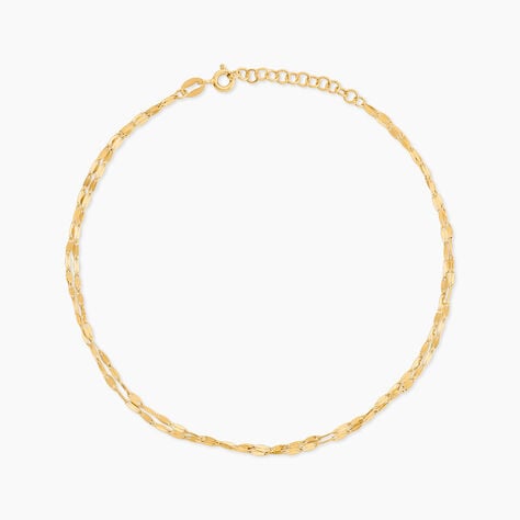 Cha&icirc;ne De Cheville Zaig Argent Dor&eacute; A L'Or 750/1000 - Cha&icirc;nes de cheville Femme | Histoire d&rsquo;Or