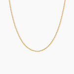 Collier Jerry Argent Dor&eacute; A L'Or 750/1000 - Bijoux sans pierre Femme | Histoire d&rsquo;Or
