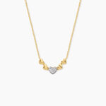 Collier Minie Argent Dor&eacute; A L'Or 750/1000 Oxyde De Zirconium - F&ecirc;te des m&egrave;res Femme | Histoire d&rsquo;Or