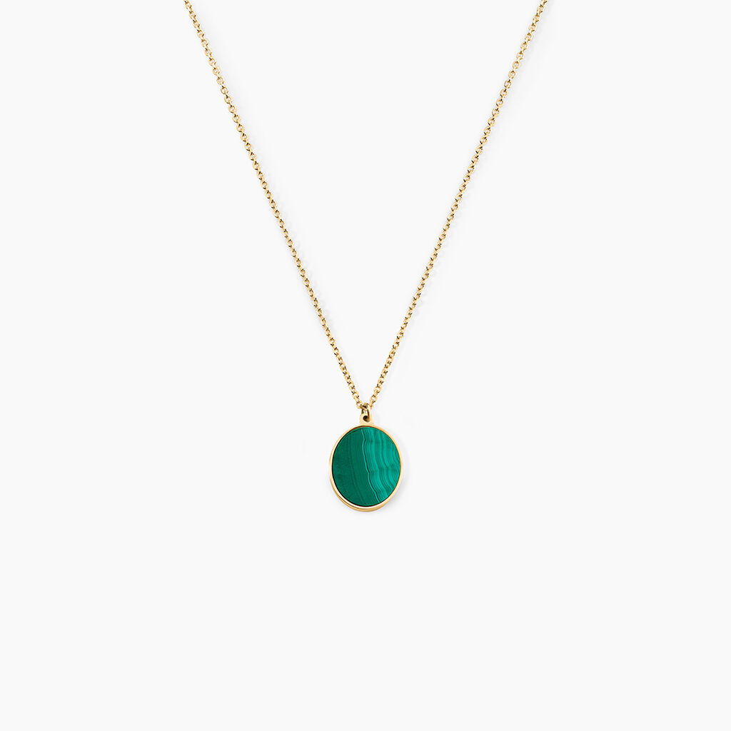 Collier Nerio Or Jaune Malachite - Colliers Femme | Histoire d’Or