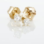 Boucles D'oreilles Puces Victoria Or Jaune Diamant - Clous d'oreilles Femme | Histoire d&rsquo;Or