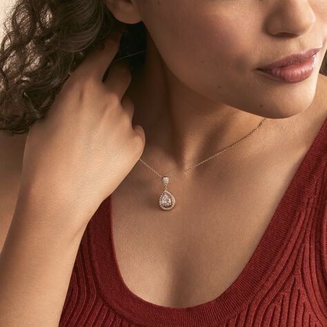 Collier Brigita Plaqué Or Jaune Oxyde De Zirconium - Colliers fantaisie Femme | Histoire d’Or
