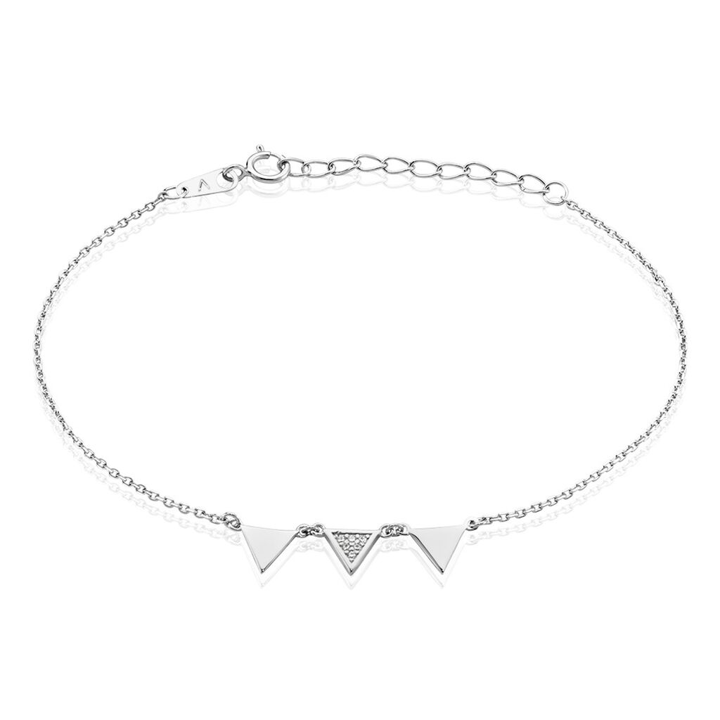 Bracelet Bartoumieu Argent Blanc Oxyde De Zirconium - Bracelets Femme | Histoire d’Or