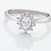Bague Or Blanc Mysie Diamants Synthétiques - Bagues solitaires Femme | Histoire d’Or