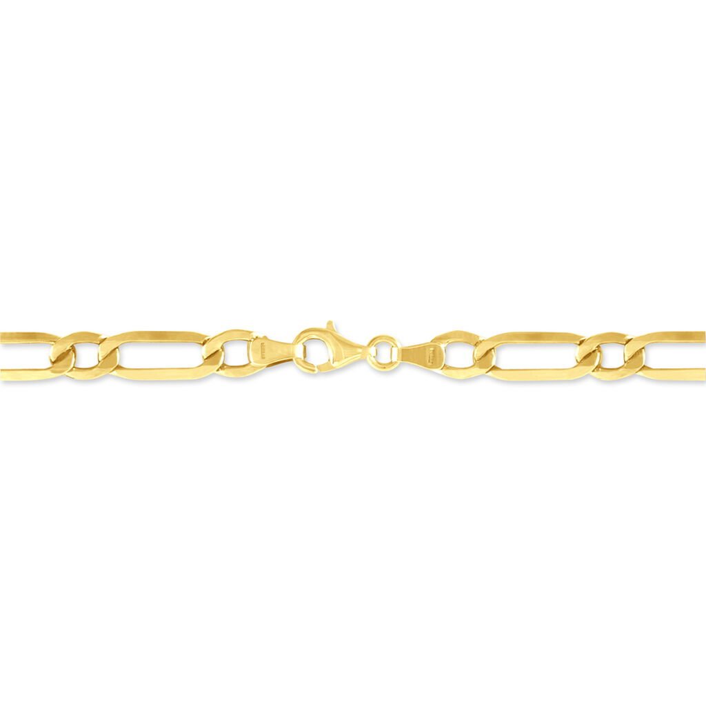 Bracelet Ophelio Maille Alternee 1/1 Or Jaune - Bracelets cha&icirc;ne Homme | Histoire d&rsquo;Or
