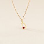 Pendentif Helidie Coccinelle Lettre Or Jaune - Pendentifs Enfant | Histoire d&rsquo;Or
