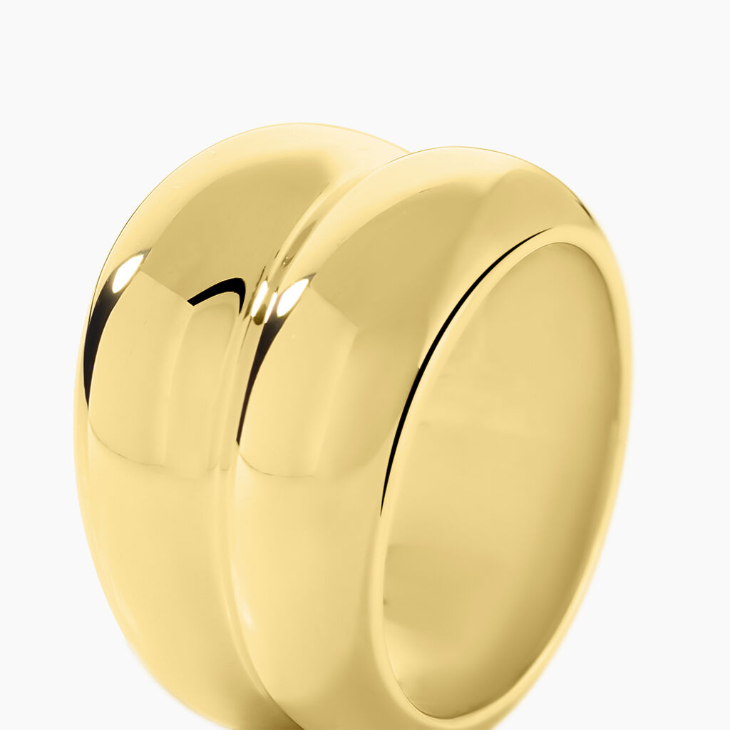 Bague Adoree  Acier Jaune - Bagues fantaisie Femme | Histoire d’Or