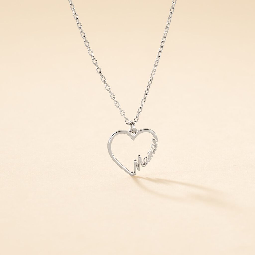 Collier Soumia Argent Blanc - F&ecirc;te des m&egrave;res Femme | Histoire d&rsquo;Or