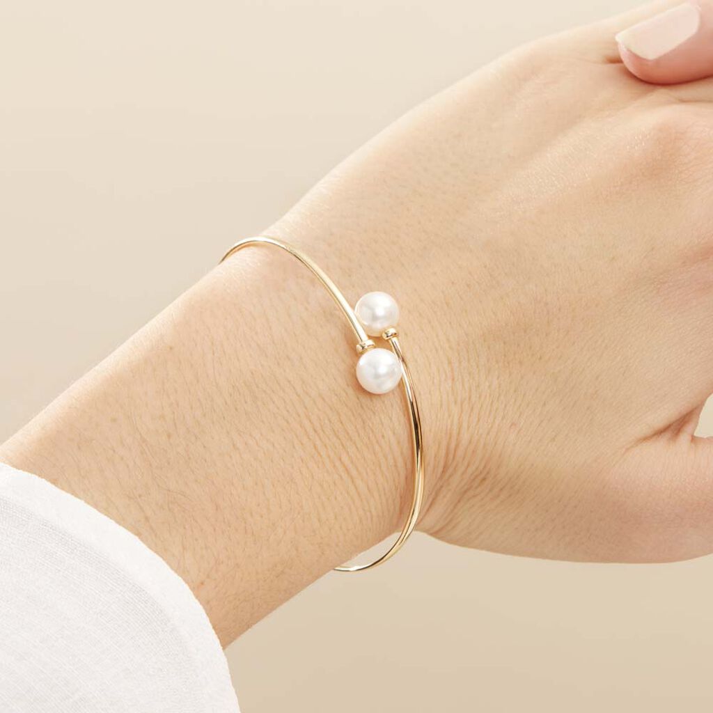 Bracelet Jonc Sammy Or Jaune Perle De Culture - Bracelets joncs Femme | Histoire d’Or