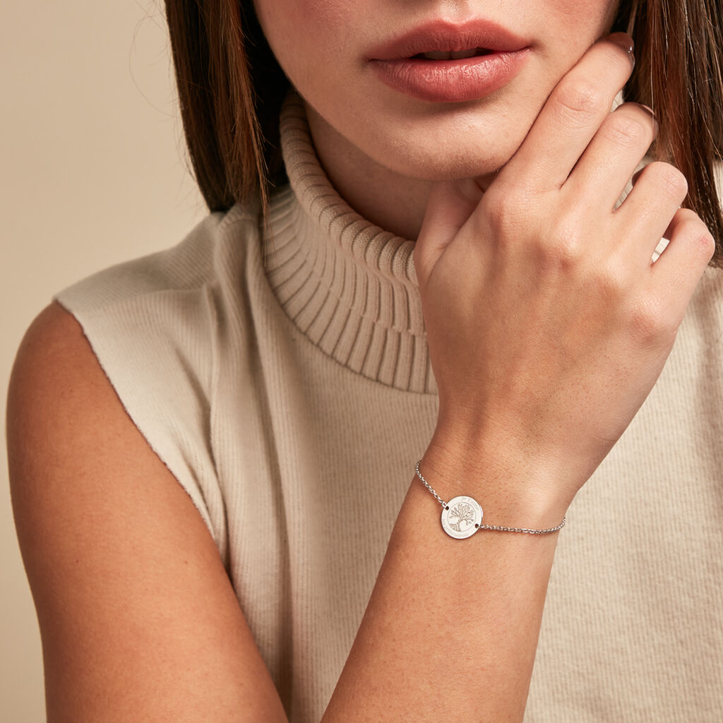 Bracelet Jollene Argent Blanc - Bracelets Femme | Histoire d’Or