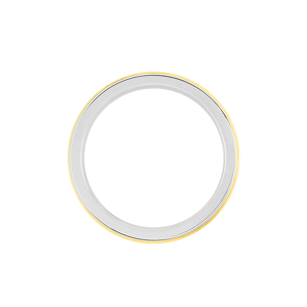Alliance Shirlee Ruban Plat Or Bicolore - Alliances Unisex | Histoire d&rsquo;Or