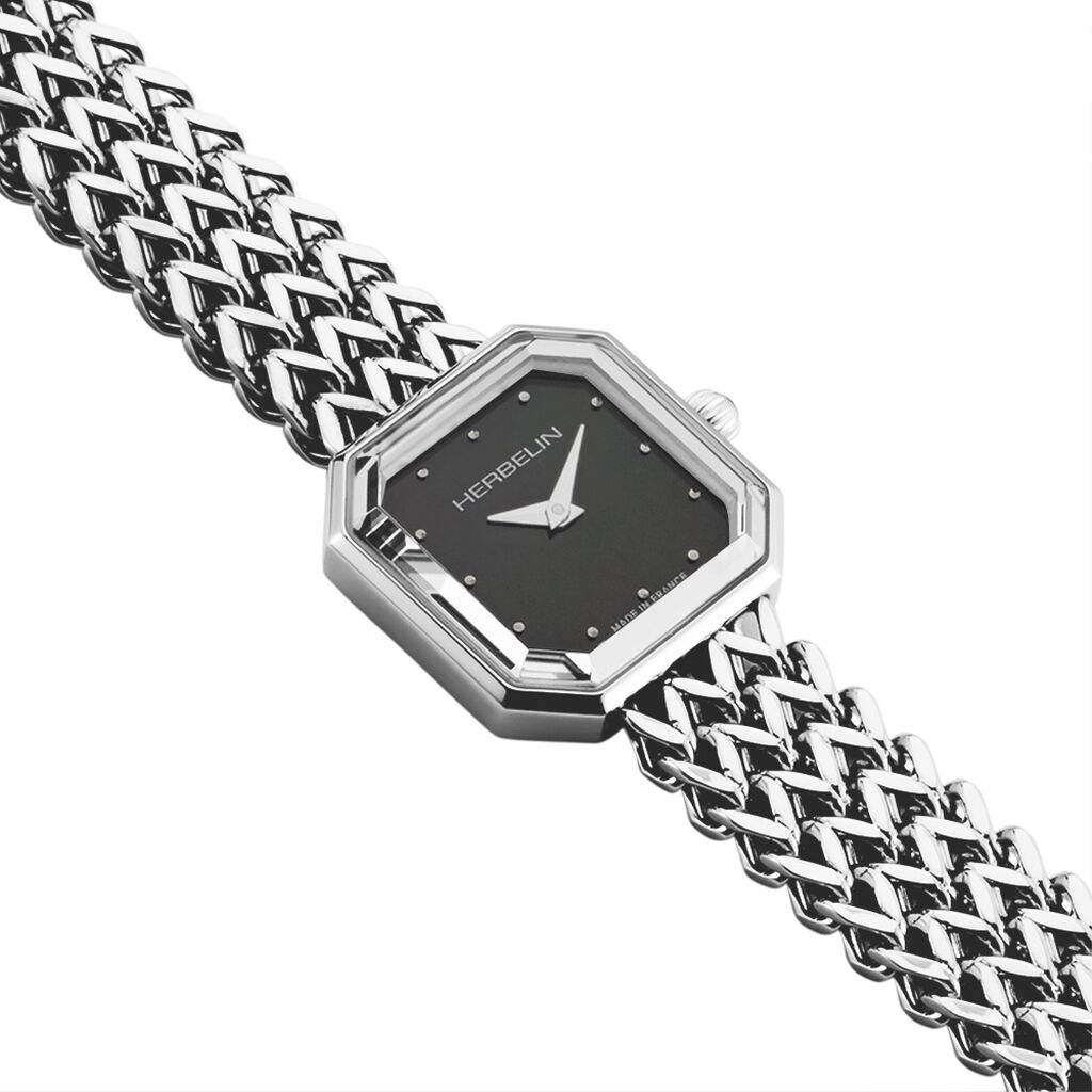 Montre Herbelin Octogone Nacre Noire - Montres Femme | Histoire d&rsquo;Or