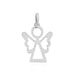 Pendentif Estrellita Ange Or Blanc - Pendentifs Communion Femme | Histoire d’Or