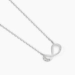 Collier Eryka Argent Blanc Oxyde De Zirconium - Colliers fantaisie Femme | Histoire d&rsquo;Or