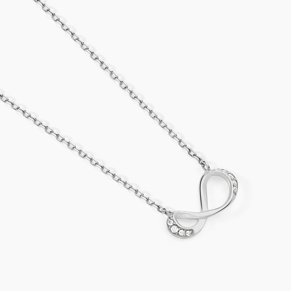 Collier Eryka Argent Blanc Oxyde De Zirconium - Nouveautés Femme | Histoire d’Or