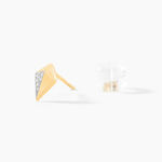 Boucles D'oreilles Puces Lizia Or Jaune Diamant - Clous d'oreilles Femme | Histoire d&rsquo;Or