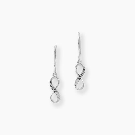 Boucles D'oreilles Pendantes Argent Blanc Teoxane - Boucles d'oreilles fantaisie Femme | Histoire d&rsquo;Or