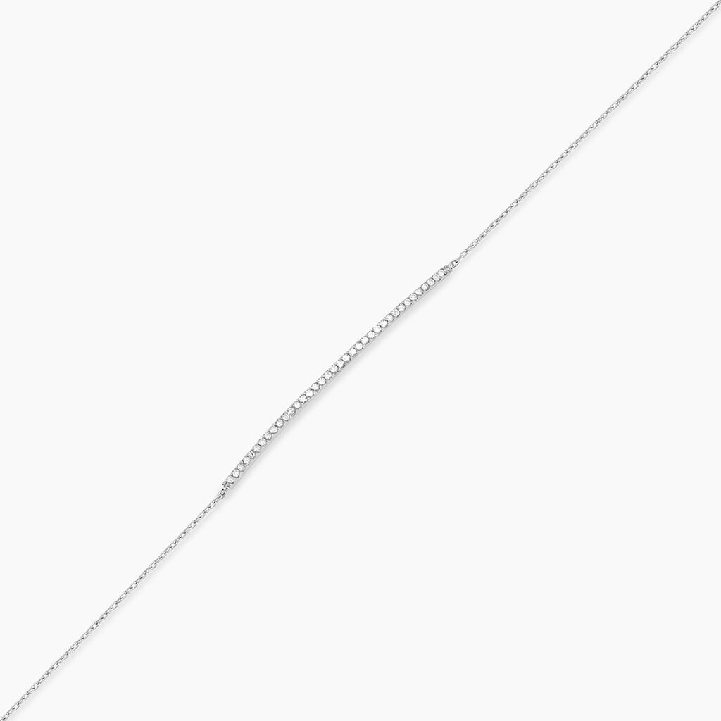 Bracelet Or Blanc Nalania Diamant - Bracelets Femme | Histoire d&rsquo;Or