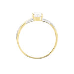 Bague Candice Or Jaune Oxyde De Zirconium - Bagues solitaires Femme | Histoire d&rsquo;Or
