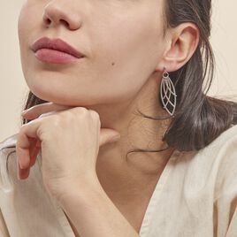 Boucles D'oreilles Pendantes Tarita Argent Blanc - Boucles d'oreilles fantaisie Femme | Histoire d’Or