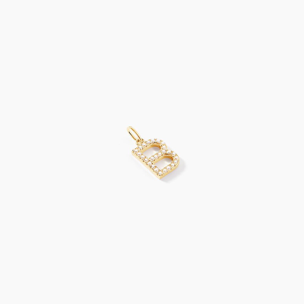 Pendentif Lettre B Or Jaune Oxyde - Pendentifs Famille | Histoire d&rsquo;Or