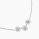 Collier Daisy Argent Blanc Oxyde De Zirconium - Colliers Femme | Histoire d&rsquo;Or