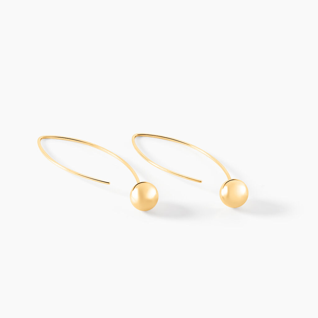 Cr&eacute;oles Helle Amande Or Jaune - Boucles d'oreilles cr&eacute;oles Femme | Histoire d&rsquo;Or