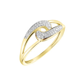 Bague Melisianne Or Jaune Diamant - Bagues avec pierre Femme | Histoire d’Or