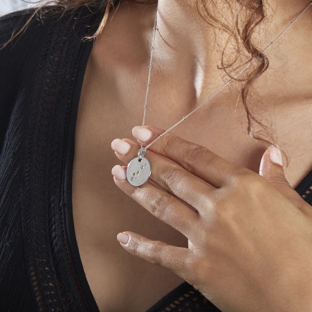 Collier Astr Argent Oxydes De Zirconium - Colliers Zodiaque Femme | Histoire d’Or
