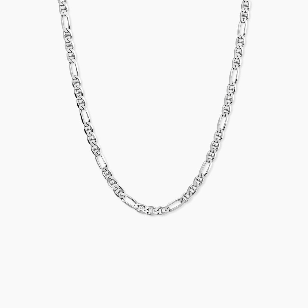 Collier Edmonde Argent Blanc - F&ecirc;te des p&egrave;res Homme | Histoire d&rsquo;Or