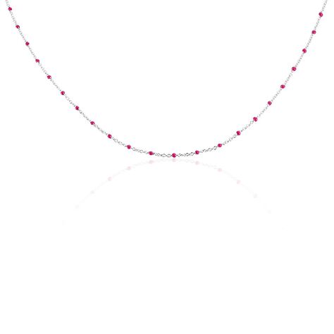 Collier Polka Argent Blanc - Colliers fantaisie Femme | Histoire d’Or