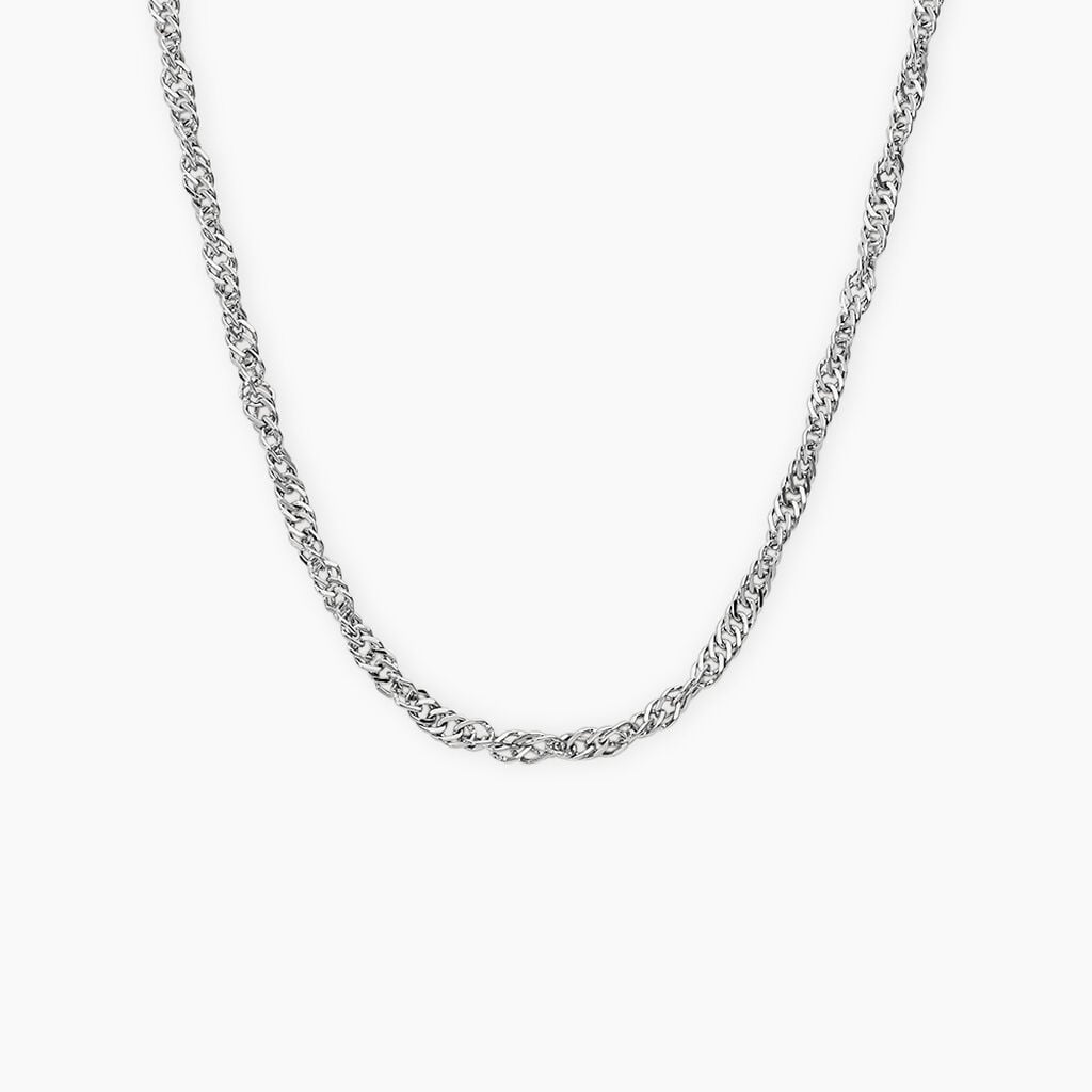 Chaine Cinthia Acier Blanc - Chaines Femme | Histoire d&rsquo;Or
