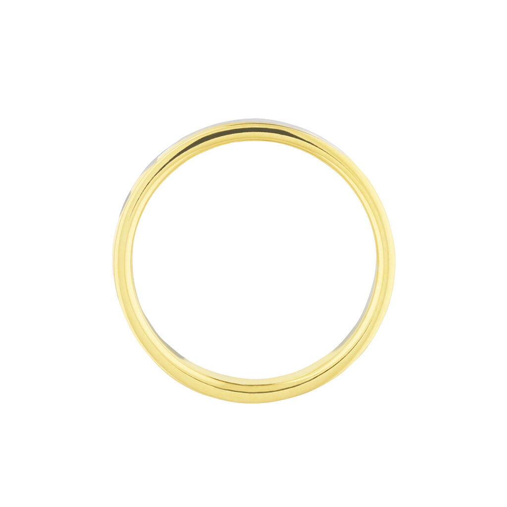 Alliance Ilki Ruban Or Bicolore - Alliances Unisex | Histoire d&rsquo;Or