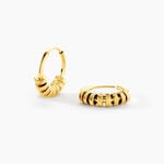 Cr&eacute;oles Judit Acier Jaune - Boucles d'oreilles cr&eacute;oles Femme | Histoire d&rsquo;Or