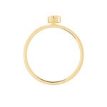 Bague Plaqu&eacute; Or Jaune Lynnha Oxyde De Zirconium - Bagues solitaires Femme | Histoire d&rsquo;Or