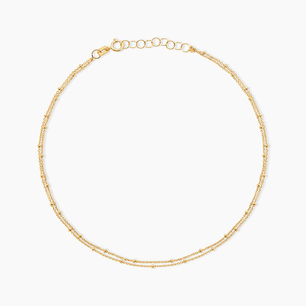 Cha&icirc;ne De Cheville Dudel Or Jaune - Cha&icirc;nes de cheville Femme | Histoire d&rsquo;Or