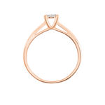 Bague Solitaire Collection Grace Or Rose Diamant - Bagues solitaires Femme | Histoire d&rsquo;Or