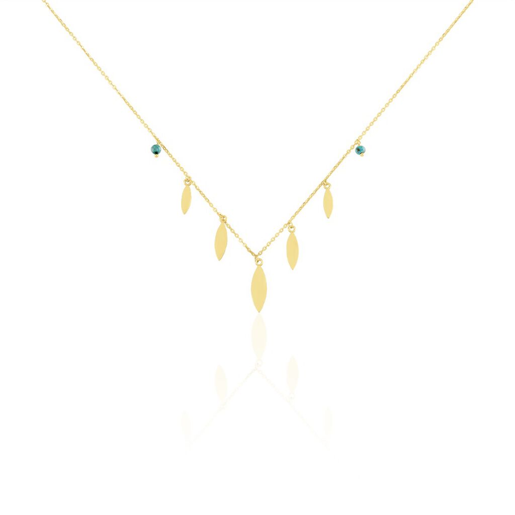 Collier Or Jaune Jehannet Turquoise - Colliers Femme | Histoire d’Or