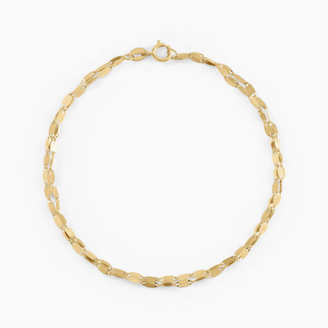 Bracelet Or Jaune Camelie - Bracelets cha&icirc;ne Femme | Histoire d&rsquo;Or