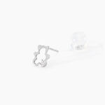 Boucles D'oreilles Puces Baptista Ours Or Blanc Oxydes - Clous d'oreilles Enfant | Histoire d&rsquo;Or