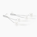 Boucles D'oreilles Pendantes Giacomo Or Blanc Perle De Culture - Boucles d'oreilles pendantes Femme | Histoire d&rsquo;Or