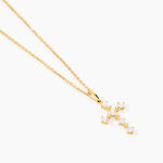 Pendentif Cleto Or Jaune Oxyde De Zirconium - Pendentifs Communion Femme | Histoire d&rsquo;Or