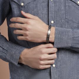 Bracelet Raphaël Acier Gris - Bracelets fantaisie Homme | Histoire d’Or