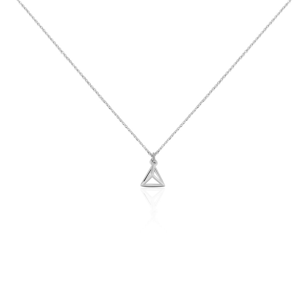 Boucles D'oreilles Puces Cubik Argent Blanc - Colliers fantaisie Femme | Histoire d&rsquo;Or