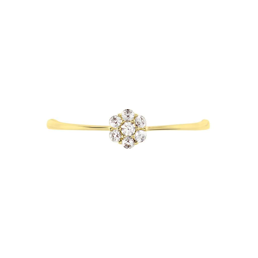 Bague Solitaire Maggeline Or Jaune Oxyde - Bagues solitaires Femme | Histoire d’Or