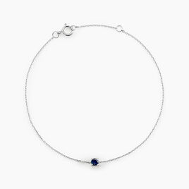 Bracelet Or Blanc Onora Saphir - Bracelets Femme | Histoire d’Or