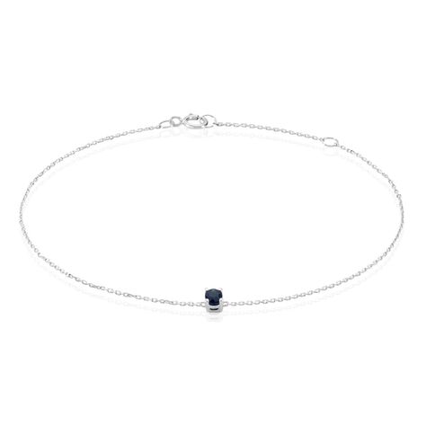Bracelet Or Blanc Onora Saphir - Bracelets Femme | Histoire d’Or