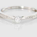 Bague Solitaire Symphonie Or Blanc Diamant - Bagues solitaires Femme | Histoire d&rsquo;Or