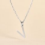 Pendentif Ionia Lettre Or Blanc - Pendentifs Famille | Histoire d&rsquo;Or