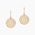 Boucles D'oreilles Pendantes Celso Plaqu&eacute; Or Jaune - Boucles d'oreilles fantaisie Femme | Histoire d&rsquo;Or